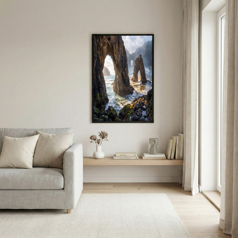 Art mural sur toile Mossy Rock Archway, H 28 po x l 40 po