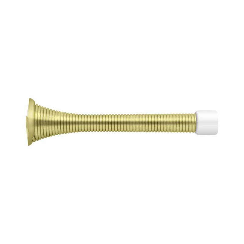 Tour de porte de plinthe Deltana SDS375U3 3-3 / 4 po, acier inoxydable, laiton poli, Laiton poli