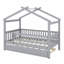 Lit maison avec lit gigogne-996531226