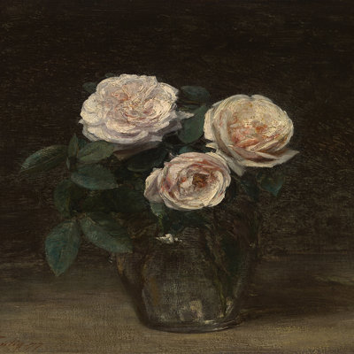 Nature morte avec des roses par Henri Fantin Latour