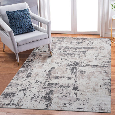 Tapis crème / brun / abstrait Payas Collection 8X10