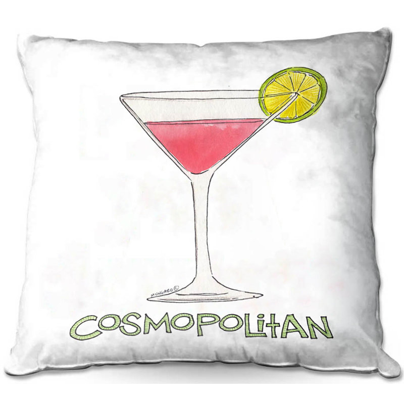  Coussin Couch Cocktail Cosmo, 18 po x 18 po