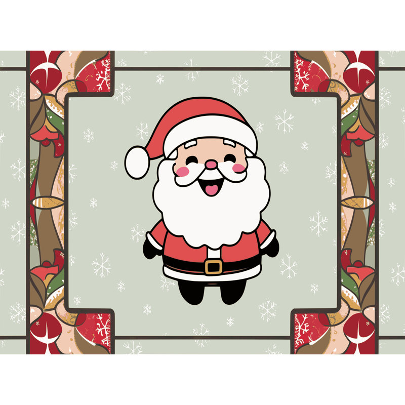Tapis vacances de Noël The Holiday Aisle®, Tapis de couloir 2 pi x 4 pi