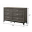 Commode double 6 tiroirs Aarit