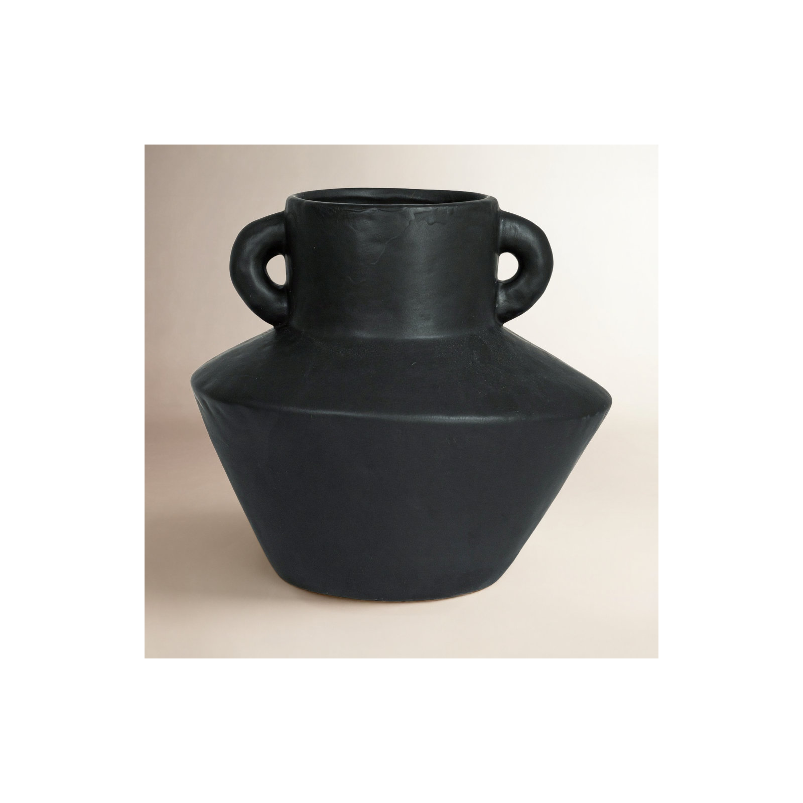 8.25'' Stoneware Table Vase, Black