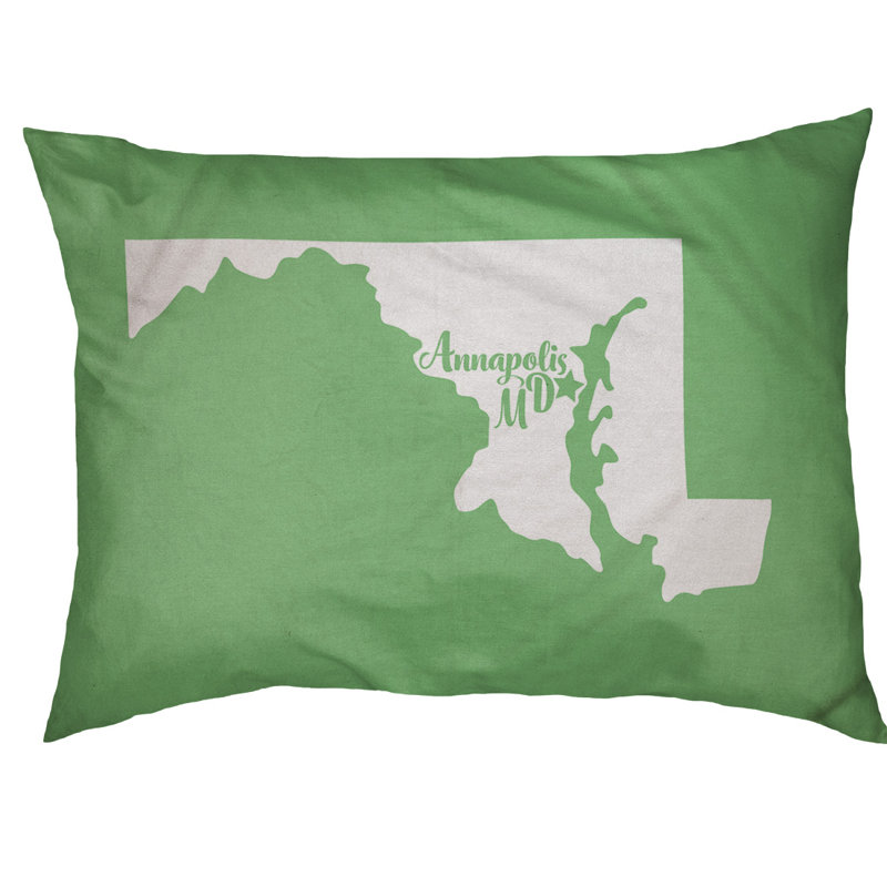 Coussin pour chien d’extérieur maryland annapolis, Moyen (H 6,5 po x l 40 po x P 30 po), Vert