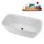 Baignoire autoportante 59 "avec drain Streamline-102217731