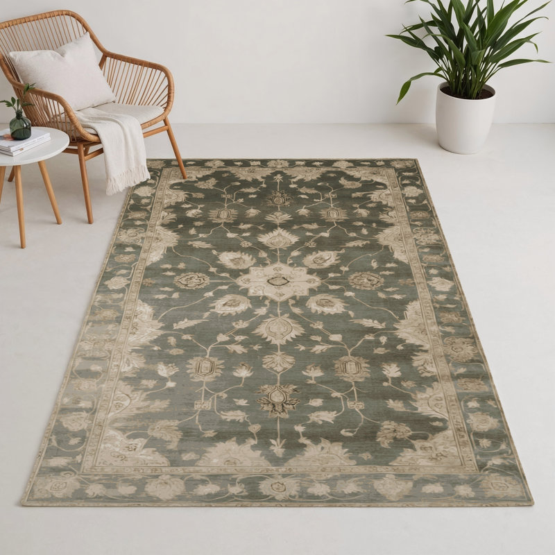 Tapis intérieur et extérieur brun Overdyed, Rectangulaire 3 pi x 5 pi