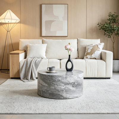 Round Coffee Table with sturdy base