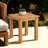 Echols Outdoor Solid Teak Wood Side Table