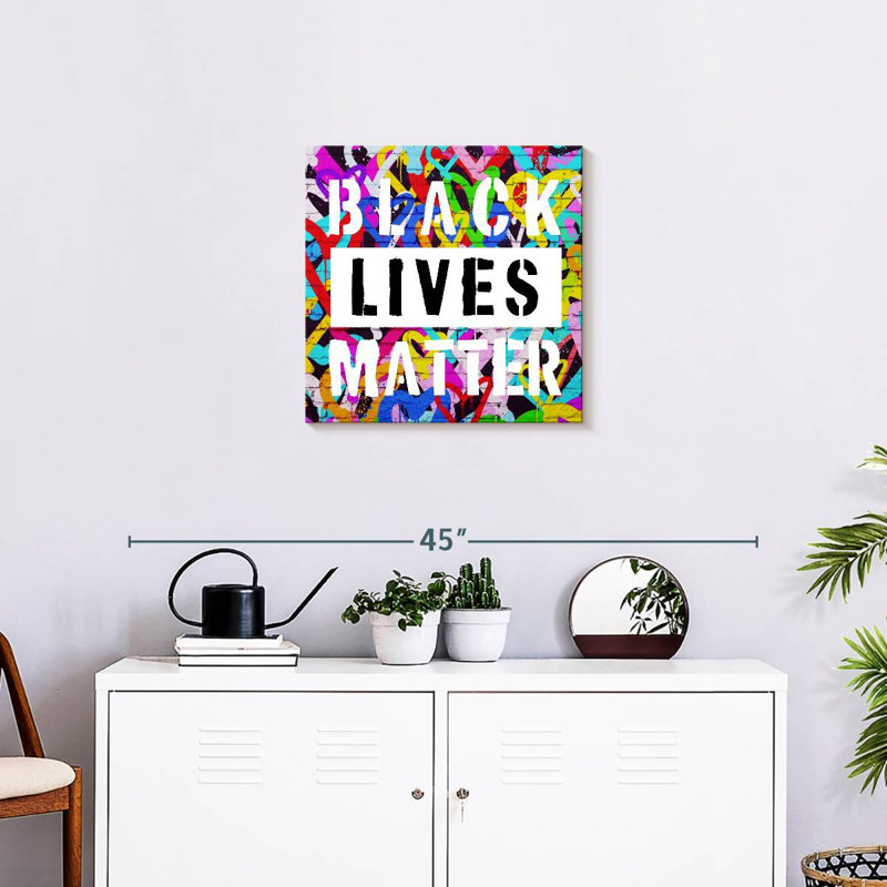 «Love Black Lives Matter», H 20 po x l 20 po