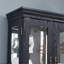 Armoire vitrée lumineuse pour garde-manger encastré, avec éclairage intégré et cuisine à charnières, avec tablettes réglables internes