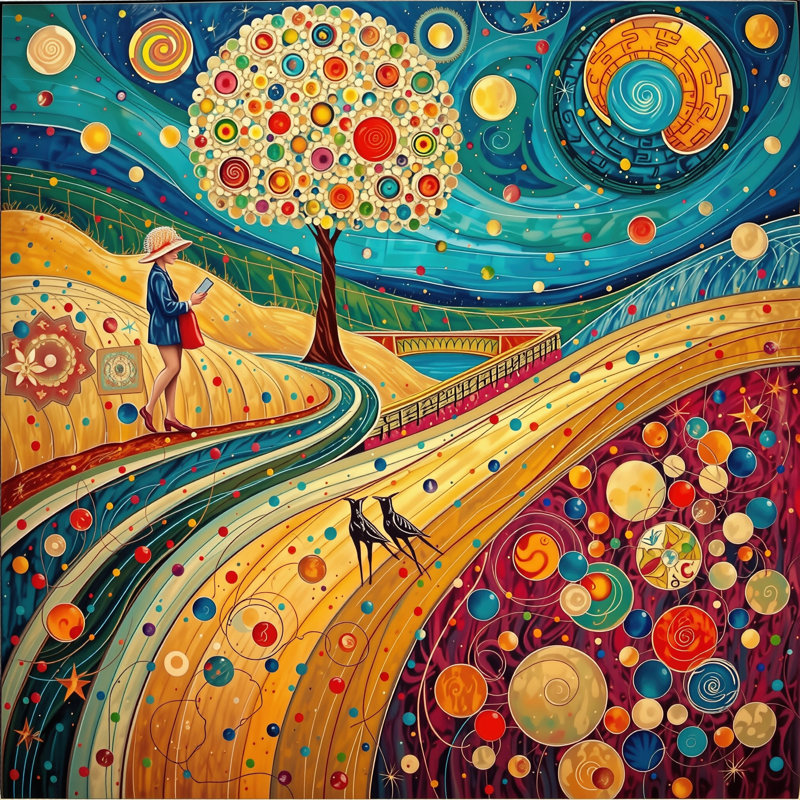 Art mural sur toile Path of Wonder, 20"W x 20"H x 1.5"D