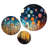 Colorful Mid Century Whimsical Wanderlust I Abstract Wall Decor on Metal
