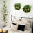 20in. UV Resistant Artificial Queensland Rainforest Living Wall Art Panel in Gold Aluminum Frame (Indoor/Outdoor)