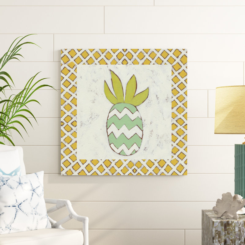 Ananas en vacances III, H 36 po x l 36 po x P 1,25 po