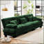 Canapé modulaire capitonné en chenille pour salon-142689249-142689253