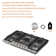 CASAINC Ge 30'' Silver Natural Gas Cooktop with 5 Burners