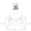 Vache au bureau, impression sur toile-117529636