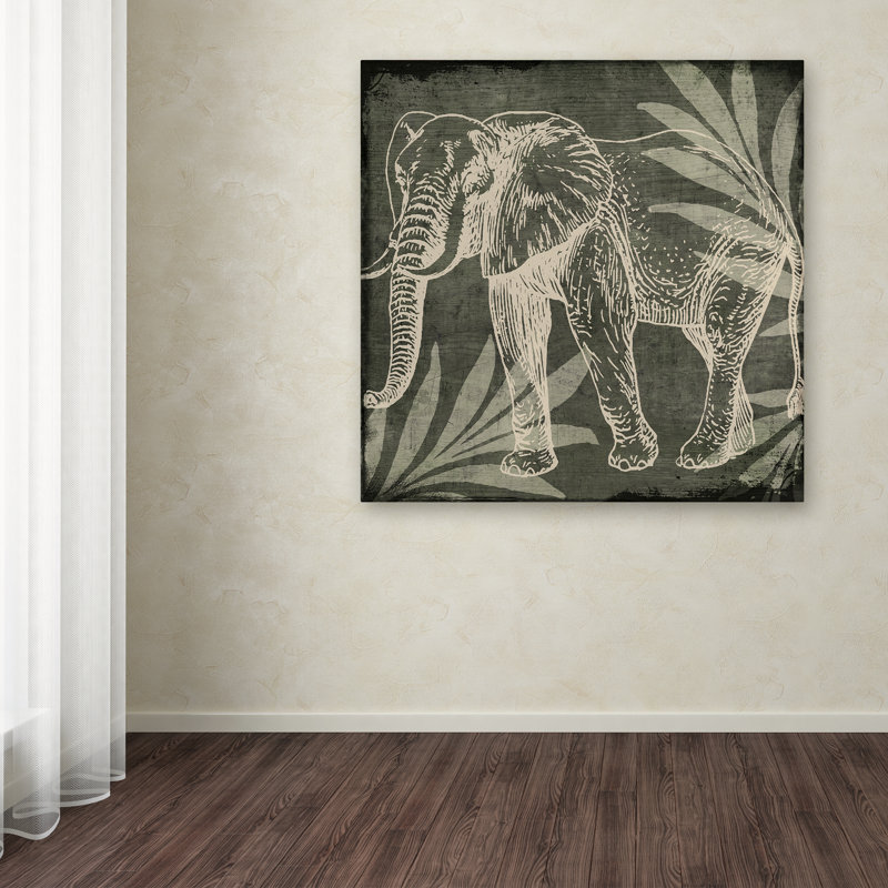 «Elephant 1» par Jadaya, impression sur toile tendue, H 24 po x l 24 po x P 2 po