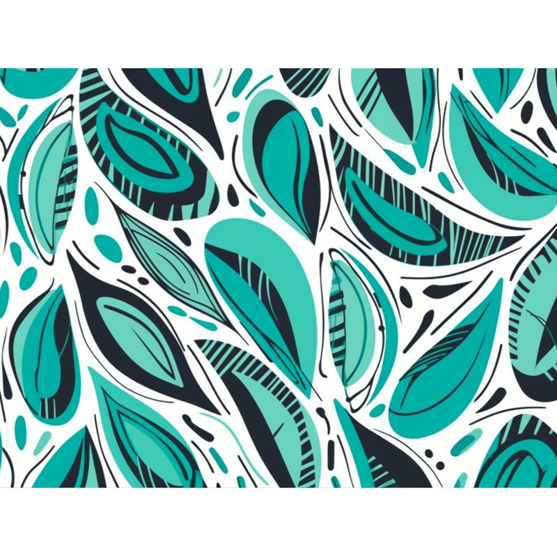 Funky Bedding, Blue/Green Abstract, Twin Comforter