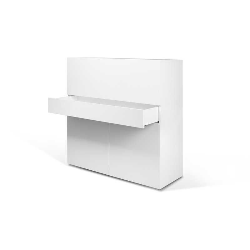 Focus Armoire Desk, Pure White