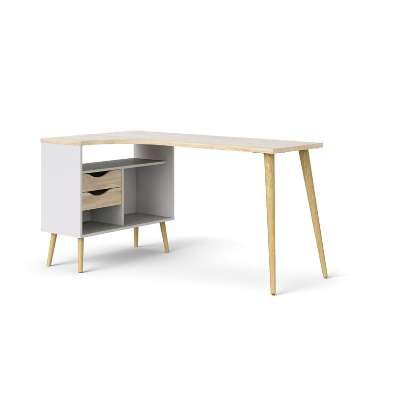 Bosworth L-Shape Desk, White