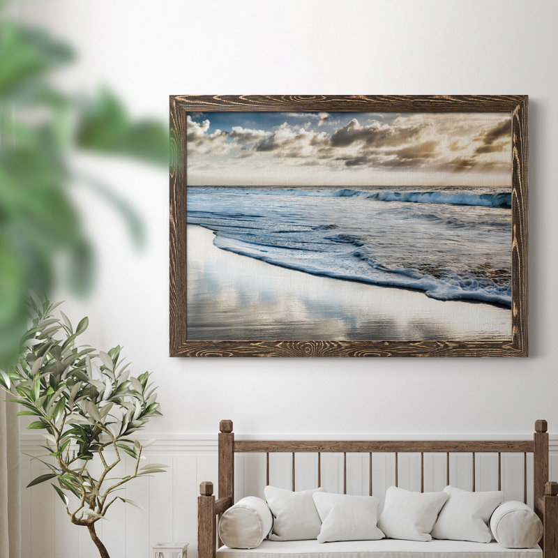 Endless Horizon - Photographie de cadre photo sur toile, H 31,5 po x l 23,5 po x P 1,5 po, Noyer