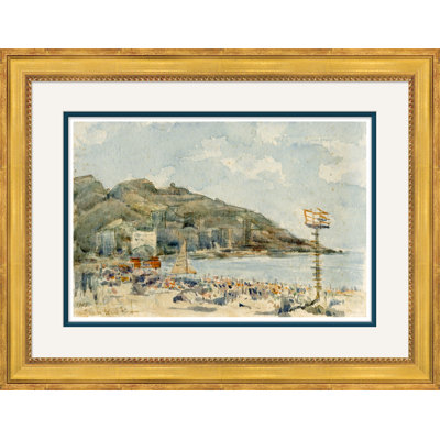 «Cote D'azur» - Peinture encadrée sur papier