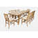 Maxine - Person Extendable Solid Wood Solid Wood Top Trestle Dining Set