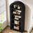 70.87" Tall Arched Bookcase-1809209699