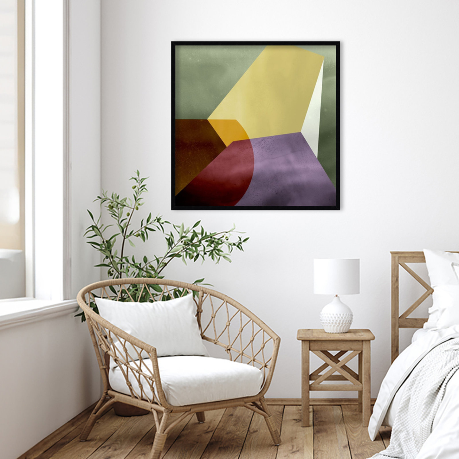 Flagler "Essentially Minimal VI" Print, 33" H x 33" W, Black