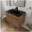 30-inch Bathroom Vanity with Ceramic Basin and Adjustable Open Shelves-2110657513