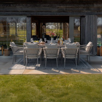 Anandi 8 - Person Patio Dining Set Rectangular Table