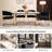 Modern Metal Frame Upholstered Armchair Dining chair-962438054
