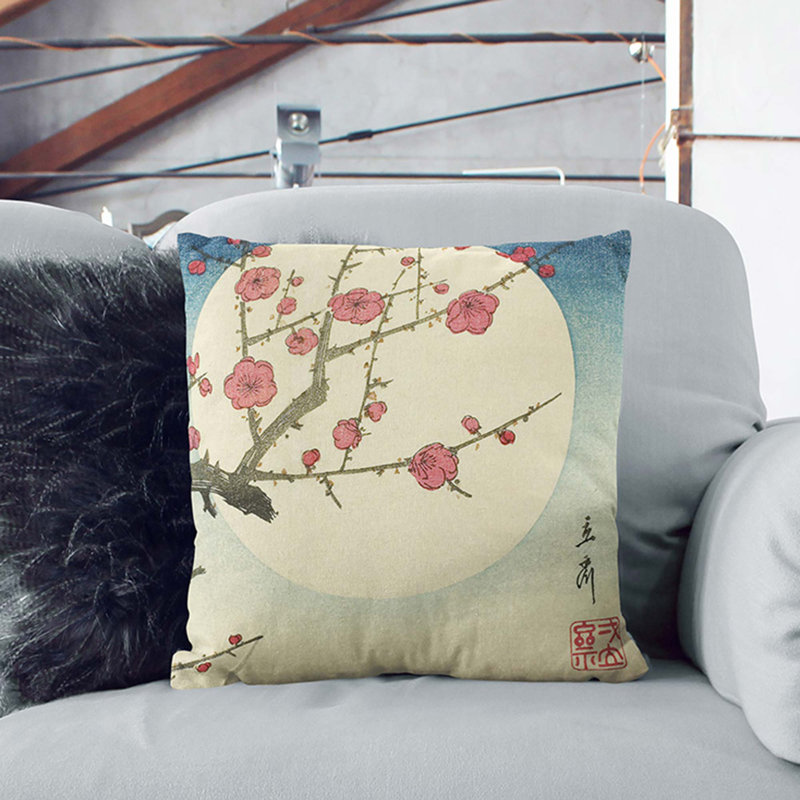 Square Throw Cushion, Black, 40cm H x 40cm W x 15cm D