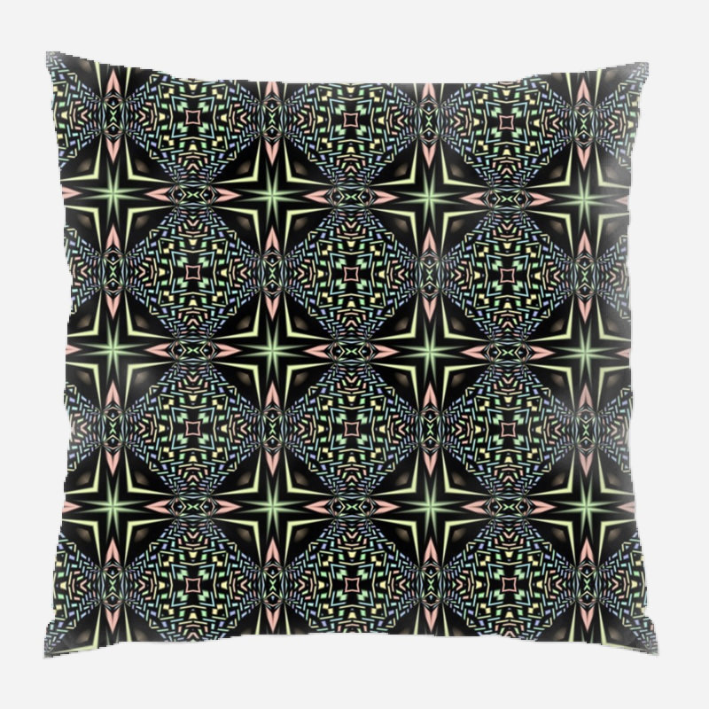 Coussin kaléidoscope, Intérieur