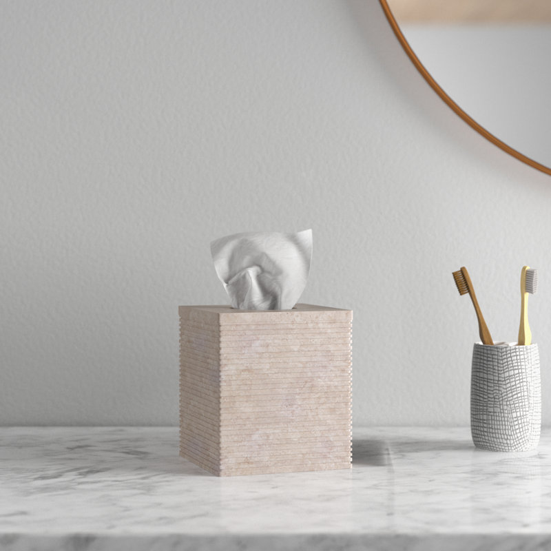 Vici Marble Tissue Box Cover