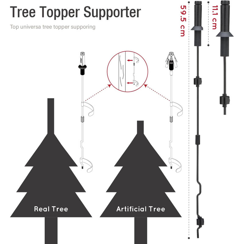 Support de support universel pour arbre de Noël convenant à tous les types de base pour arbre de Noël vivant et arbre de Noël artificiel
