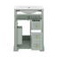 Meuble-lavabo de salle de bain avec lavabo 24 po, tiroir coulissant et support de porte, tablette réglable, tiroirs et porte à fermeture en douceur-2136402261