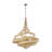 Flow 8-Light Twist Pendant - Baguette/Natural Rattan
