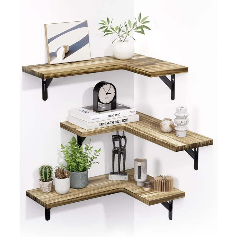 Tablette en bois 3 pièces Alagan