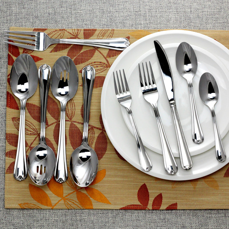 StudioCuisine Cecily Stainless Steel Flatware Set - Service for 16