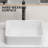  Vessel Sink Rectangle 19”x15“ Bathroom Ceramic  Sink,rectangular Modern Above Counter Bathroom Sinks Vanity Sink Art Basin