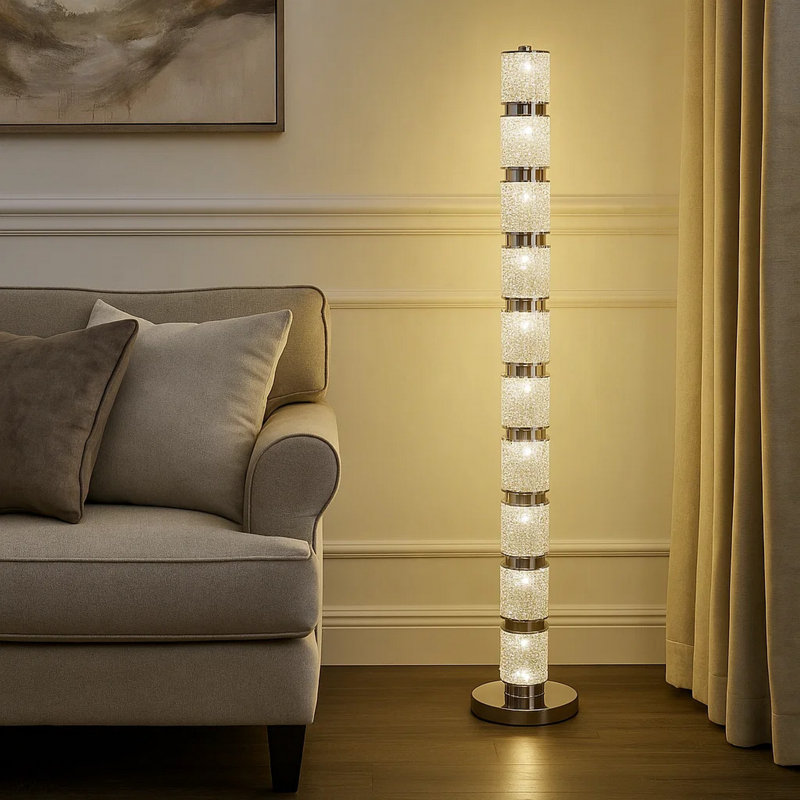 Mayleen Nickel Floor Lamp