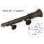 Tringle à rideaux simple 1,5 po Heberling-1441396440-1441396432