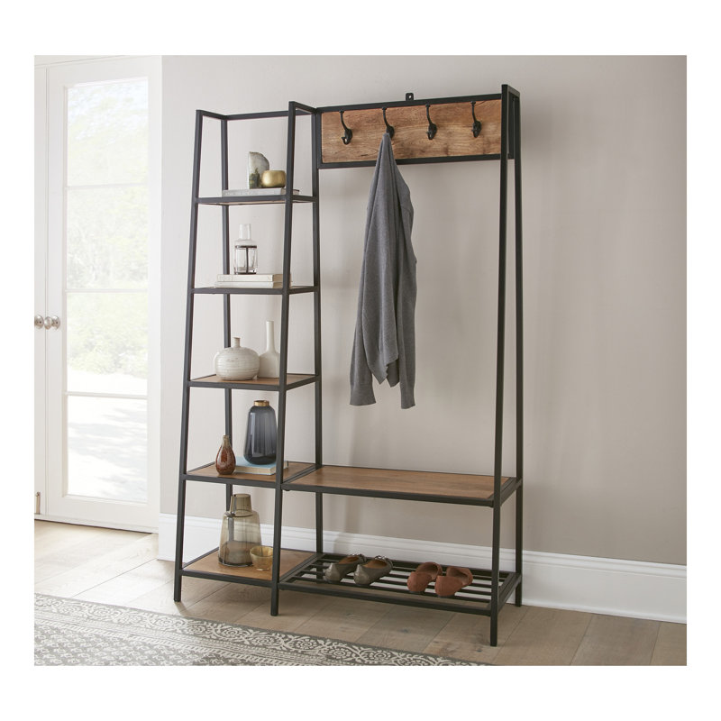 Hampton - Hall Tree - Dark Brown