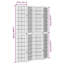 140cm W 4 - Panel Folding Room Divider-2098032577-2098032590
