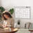 Abstract Non-Wall Damaging Chalkboard Decal