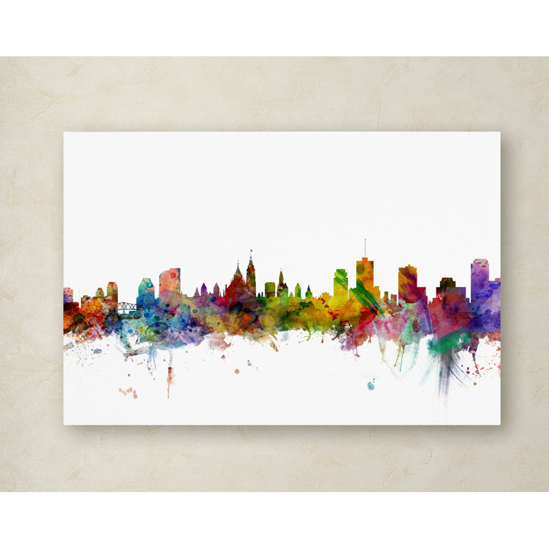 Modern & Contemporary, 12" H x 19" W x 2" D